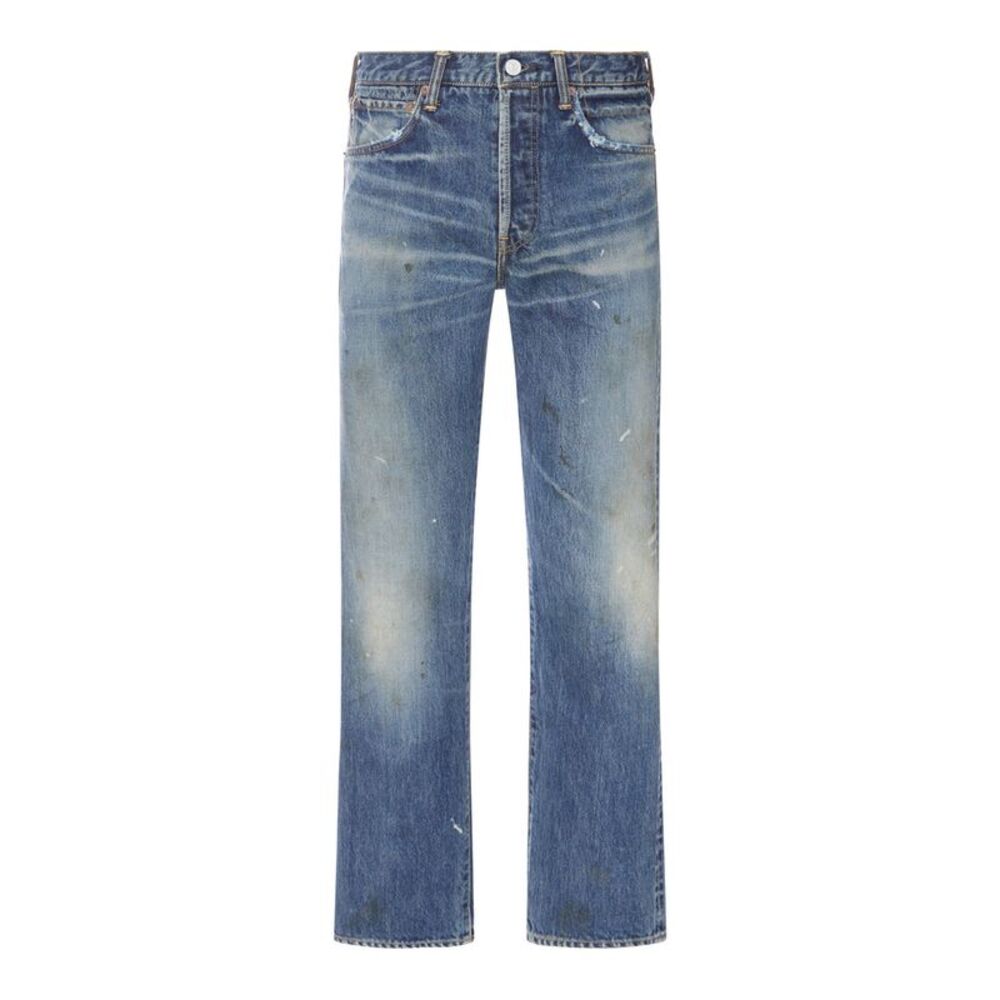 Visvim Men Vintage Blue Straight Leg Jeans